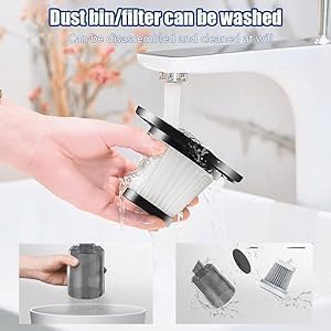 3IN1 Portable Car Vacuum Cleaner with Blower | USB Rechargeable Wireless Handheld Car Vacuum Cleaner Traveling,Portable,Rechargeable