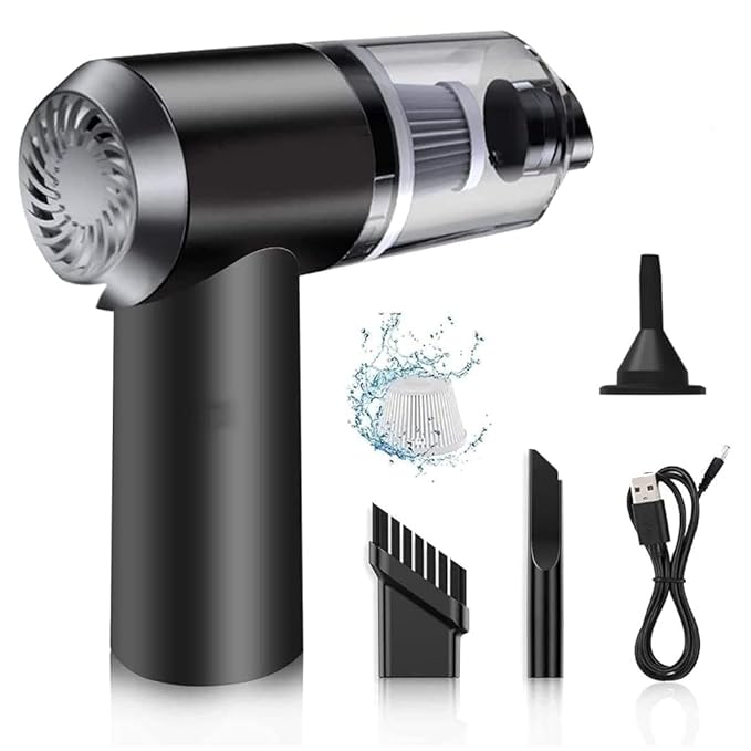3IN1 Portable Car Vacuum Cleaner with Blower | USB Rechargeable Wireless Handheld Car Vacuum Cleaner Traveling,Portable,Rechargeable