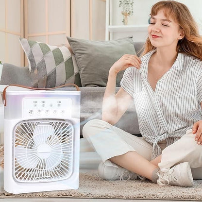 Portable Nail Drill Air Conditioners Small AC Quiet Personal Air Cooler, USB Powered Mini Desktop Cooling Misting Fan, 1-2-3 Timer 3 Smart Speeds,360°Adjustment Office, Home, Carved Design (Multi)