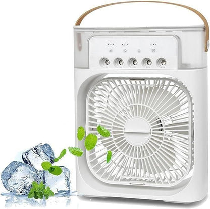 Portable Nail Drill Air Conditioners Small AC Quiet Personal Air Cooler, USB Powered Mini Desktop Cooling Misting Fan, 1-2-3 Timer 3 Smart Speeds,360°Adjustment Office, Home, Carved Design (Multi)