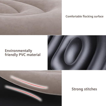 Inflatable Recliner Sofa for Ultimate Relaxation Chair Footstool with Household Air Pump Transform, Inflatable Lounge Chair for Indoor Living Room, Balcony, Outdoor, Travel