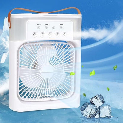 Portable Nail Drill Air Conditioners Small AC Quiet Personal Air Cooler, USB Powered Mini Desktop Cooling Misting Fan, 1-2-3 Timer 3 Smart Speeds,360°Adjustment Office, Home, Carved Design (Multi)