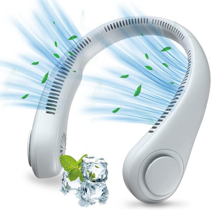 Portable Neck Fan Rechargeable, Personal Bladeless Fan, Mini Neckband Fan For Kitchen Women Travel Summer Outdoor & Home, Usb Charging Wearable 360° Cooling Collar Fans For Men (Multi)