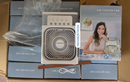 Portable Nail Drill Air Conditioners Small AC Quiet Personal Air Cooler, USB Powered Mini Desktop Cooling Misting Fan, 1-2-3 Timer 3 Smart Speeds,360°Adjustment Office, Home, Carved Design (Multi)