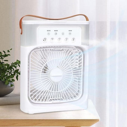 Portable Nail Drill Air Conditioners Small AC Quiet Personal Air Cooler, USB Powered Mini Desktop Cooling Misting Fan, 1-2-3 Timer 3 Smart Speeds,360°Adjustment Office, Home, Carved Design (Multi)